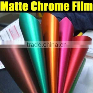 7 Colors for Option Chrome Matte Car Vinyl Sticker, Chrome Super Matt Car Sticker thumbnail-1