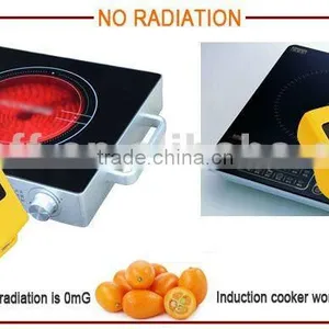 Black Plastic Body Electric Ceramic Cooktops Portable Travel Electric Halogen Cooker thumbnail-4