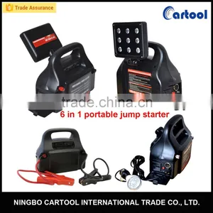 6 in 1 Power Inverter LED Light DC 12 Socket USB Multi-function Car Battery Jump Starter thumbnail-1