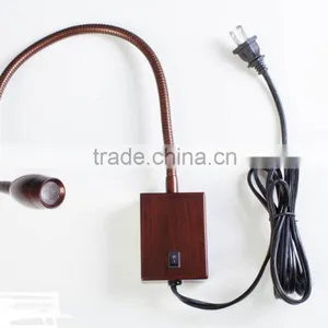 Flexible 3w Goose Neck Wall Light for Bed Reading Lamp thumbnail-4
