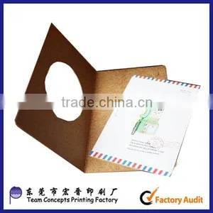 Kraft Paper Thanks Card Christmas Greeting Card Made in China thumbnail-1