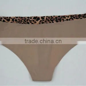 2014 Latest Design Seamless Bonded Thong Underwear Woman thumbnail-4