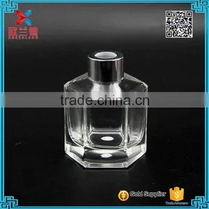 Hot Selling 130ml Clear Glass Aroma Diffuser Bottle With Screw Cap thumbnail-1