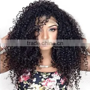 Kinky Curly Braizlian Hair Full Wig Lace Front Wig for Black Women thumbnail-1