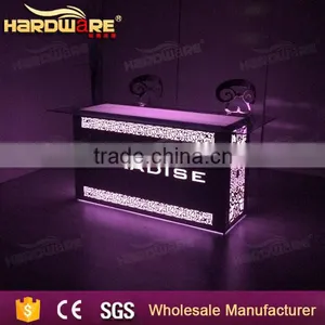 Hotel Event Use Square Iron Wedding Reception Table With Led Light thumbnail-2
