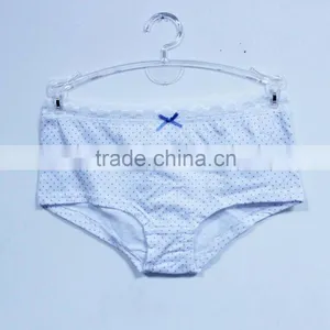China Children's Underwear Factory Cute Cotton Girls Panties With Lace thumbnail-1