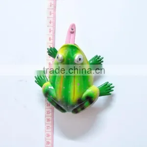 4 Inch Plastic Frog Souvenir Fridge Magnet, Permanent Magnet, Magnete di Plastica Rana,Piquet de Jardin thumbnail-3