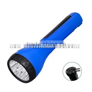 11LED Ergonomic Grip Flashlight Hand Torch Lead-acid Battery Emengercy Light Flood Light thumbnail-1