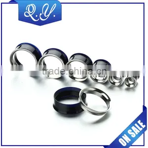 Universal Plug Round Shape Stainless Steel Plug Ear Stretcher Custom Body Piercing Jewelry thumbnail-1