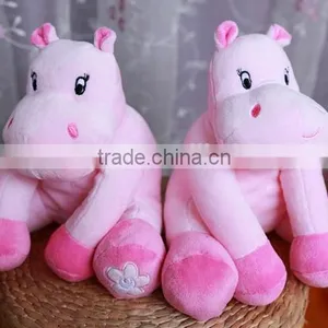 Plush Toys/animal Plush Toys /little Sitting Hippo Plush Toys thumbnail-1