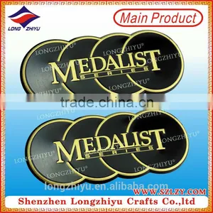 Gold Plating Die-cast Metal Car Emblem Car Label Metal Scutcheon thumbnail-1