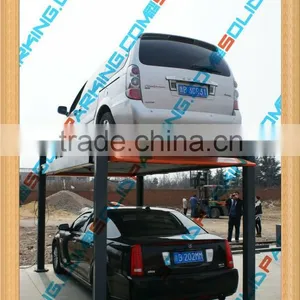 Full Range Dynamic Anti-fall Locks Automated Four Post Car Stacker thumbnail-1