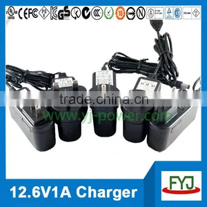Battery Charger 12.6v 1a for 3S Lithium Rechargeable Battery Pack YJP-126100 thumbnail-6