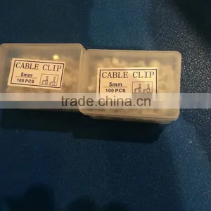 Supply Nail Cable Clips/plastic Cable Clips/flat Cable Clamps 12mm thumbnail-1