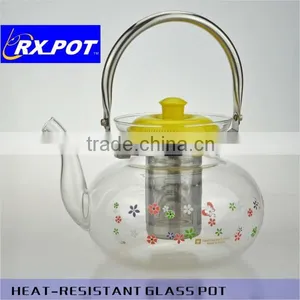 Hot Selling Useful Gift Hand Blown Heat Resistant Borosilicate Glass Coffee Pot 1300J/1600J/2200J thumbnail-3
