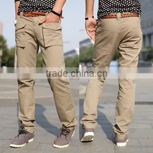 Chino Pant:drop Crotch Pant:Cheap Skinny Lightweight Military 100% Cotton Chino Casual Pant for Men:khaki Men's Public - OEM me thumbnail-3
