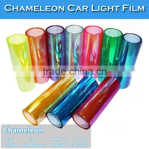 New Shiny Transparent Chameleon Color Change Vinyl Film Car Headlight thumbnail-4