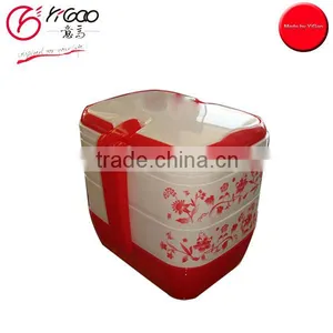 102395 2014 Hot Storage Plastic Box School Lunch Box 4 Layer Lunch Box thumbnail-1