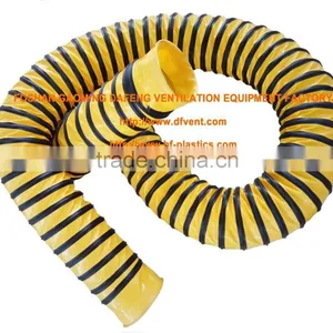 Pvc Coated Fabric Air Flexible Duct for Combustion Blower 165mm x 5m thumbnail-1