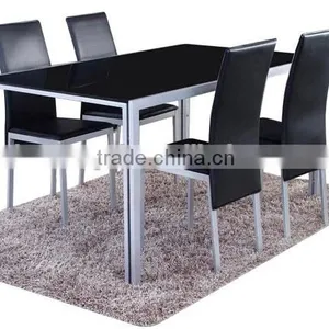 Glass Dining Table and Marble Dining Table Set HD115 thumbnail-4