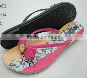 2014 Hot Selling and Fashion PCU Women Flipflops With Various Colors thumbnail-2