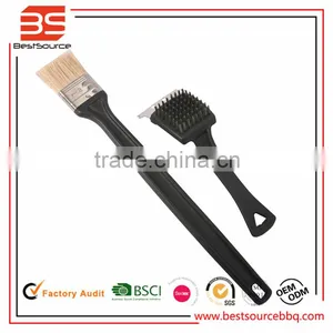 New Style Hot Selling China Products BBQ Double Size Two Style BBQ Grill Brush thumbnail-1