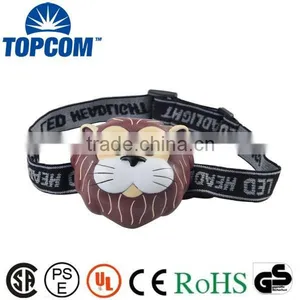 Promotional Gift Animal Shape Led Kids Headlamp Animal Headlamp for Kids thumbnail-1