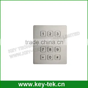 Dustproof Industrial Flat Keys Numeric Metal Keypad thumbnail-3