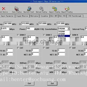 4in1 Dvb-s2 to Dvb-c Qam Transmodulator With Scrambler(DisEqc/22KHz,6*DVB-S/S2+6*ASI In,4 QAM RF Out) thumbnail-5