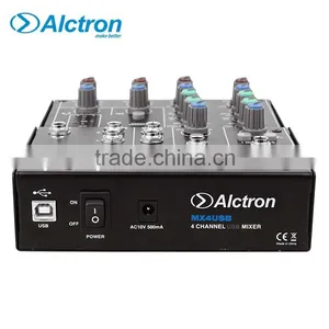 Alctron MX4USB 4 Channel Mixer With USB Interface. thumbnail-5