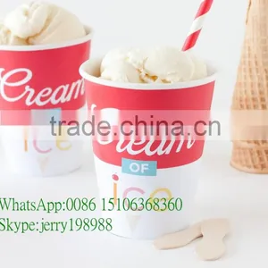 100ml Paper Ice Cream Containers/Cups With Lid and Spoon Inside thumbnail-5