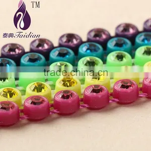 3mm Rhinestone Trim Plastic For Wedding Dress thumbnail-4