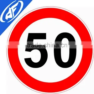 Reflective Adhesive 50 Yard Limit Road Sign thumbnail-1