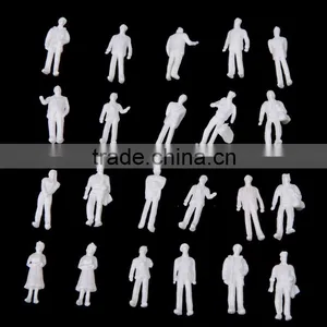 Artificial Model Human White Figure, Scale Models Figure, Model White Figure for 1/150 thumbnail-3
