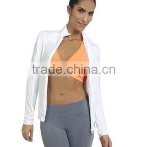 86% Supplex 14% Spandex Womens Dry Fit Active Jackets thumbnail-2