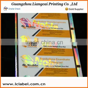 High Quality 10ml Hologram Vial Labels 10ml Vial Labels Quality Choice thumbnail-3