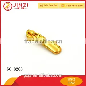 China Supplier Handbag Gold Zipper Slider Bag Clothes Zipper Pullers thumbnail-1