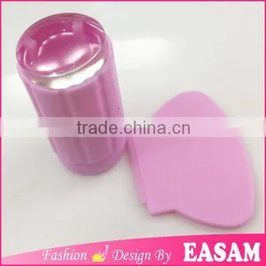 Pink Color Transparent Nail Stamper Tools,New Pink Clear Jelly Stamper thumbnail-1