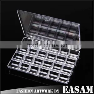 High Quality Nail Decoration Plastic Empty Box With 24 Hole thumbnail-1