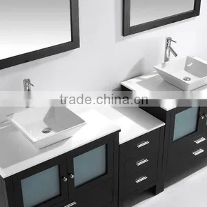 72"double Bowl Vessel Sink Combined Bathroom Vanity thumbnail-4