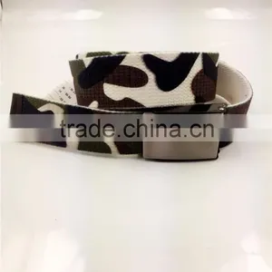 Cotton Canvas Belt With Military Print thumbnail-2