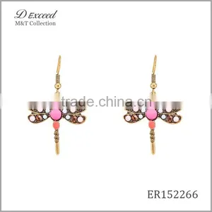 Yiwu Wholesale Jewelry Factory Fashion Ethnic Bohemian Beaded Animal Drop Earrings Dragonfly Dangle Earrings thumbnail-6
