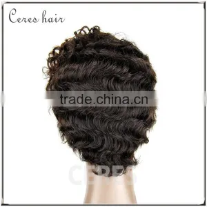 Short Wigs for Black Woman 100% Human Hair Lace Front Wig thumbnail-4