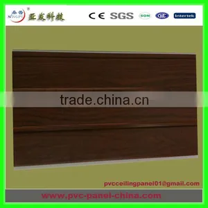25cm Pvc Ceiling Panel Laminated Finishing 7mm Thickness Wood Color thumbnail-1