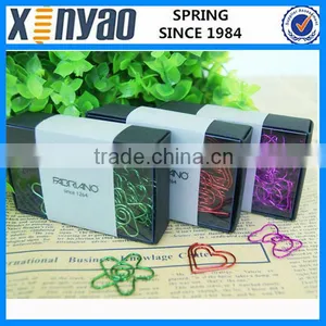 Hight Quality Promotional Gifts Paper Box Custom Logo Metal Bow Shape Paper Clips thumbnail-1