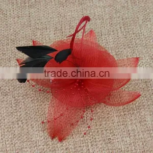 Wholesale Bridal Wedding Party Flower Fascinator Pin Hair Brooch Headband Women thumbnail-4