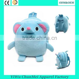 New Design School Bag 3D Animal Plush School Bags Soft Bags for Kids Small Size With Baby 23*21*9 cm Supplier's Choice thumbnail-2