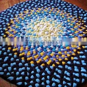 High Quality 100% Cotton Round Braided Rug With Water Proof thumbnail-4