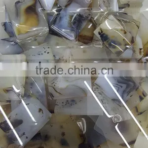 Rectangle-shaped Polished Agate Stone Slab Pendants thumbnail-3