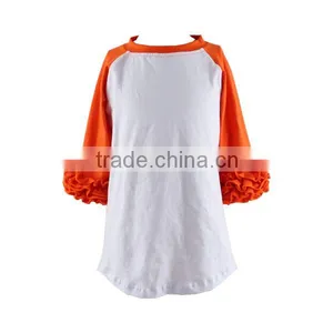 Wholesale 2016 Icing Ruffle Shirt Boutique Children Icing Raglans Baby Girls Ruffle Shirts thumbnail-5